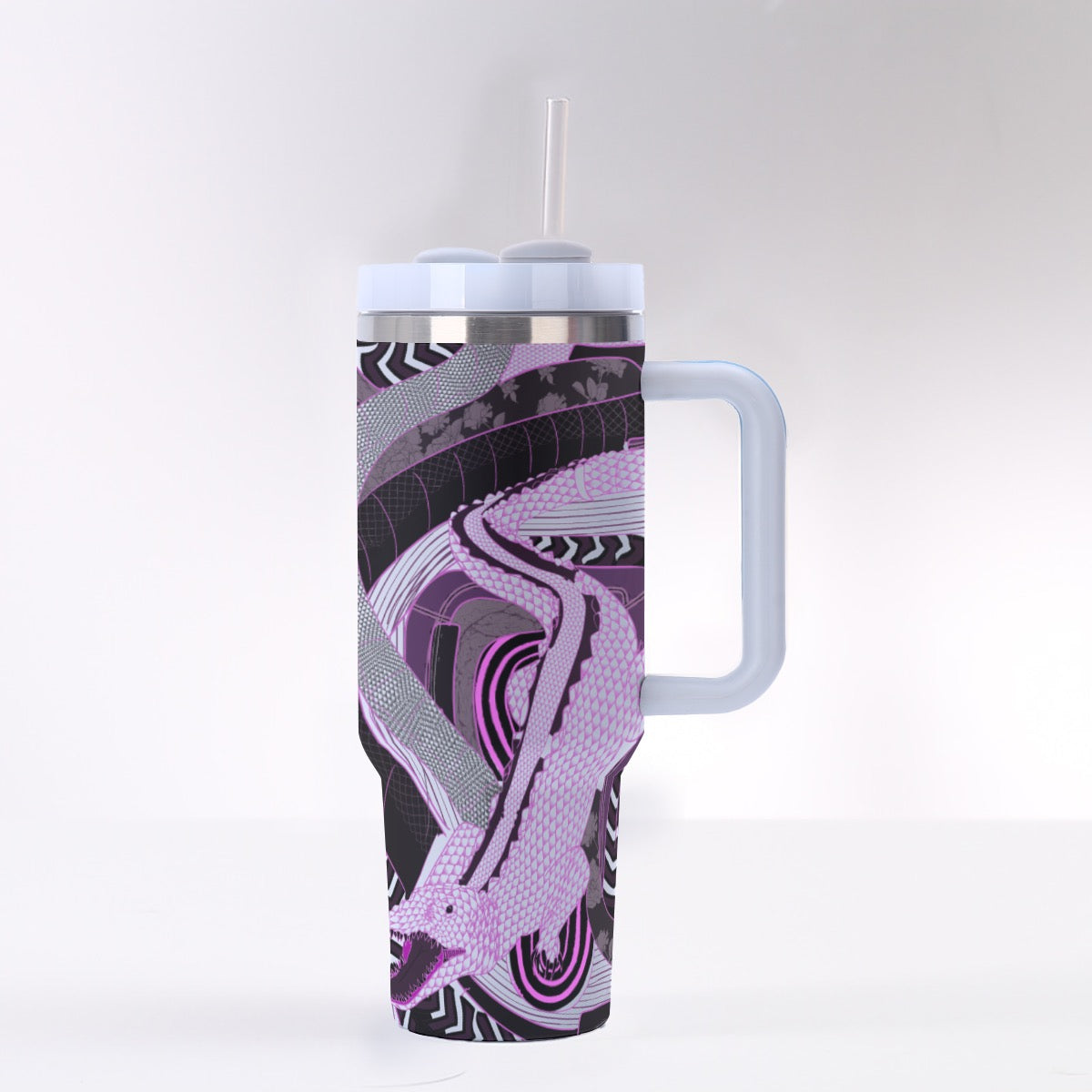 Alligator Gigers Never Heal 40 oz Tumbler With Handle