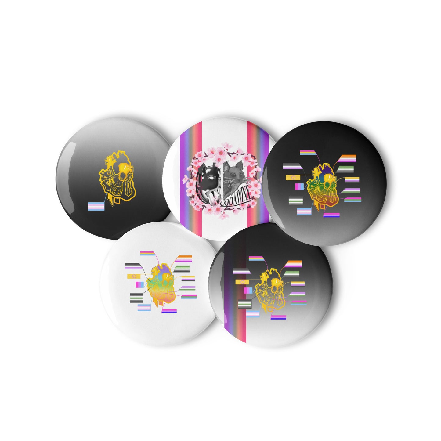 Pride Set of Pin Buttons