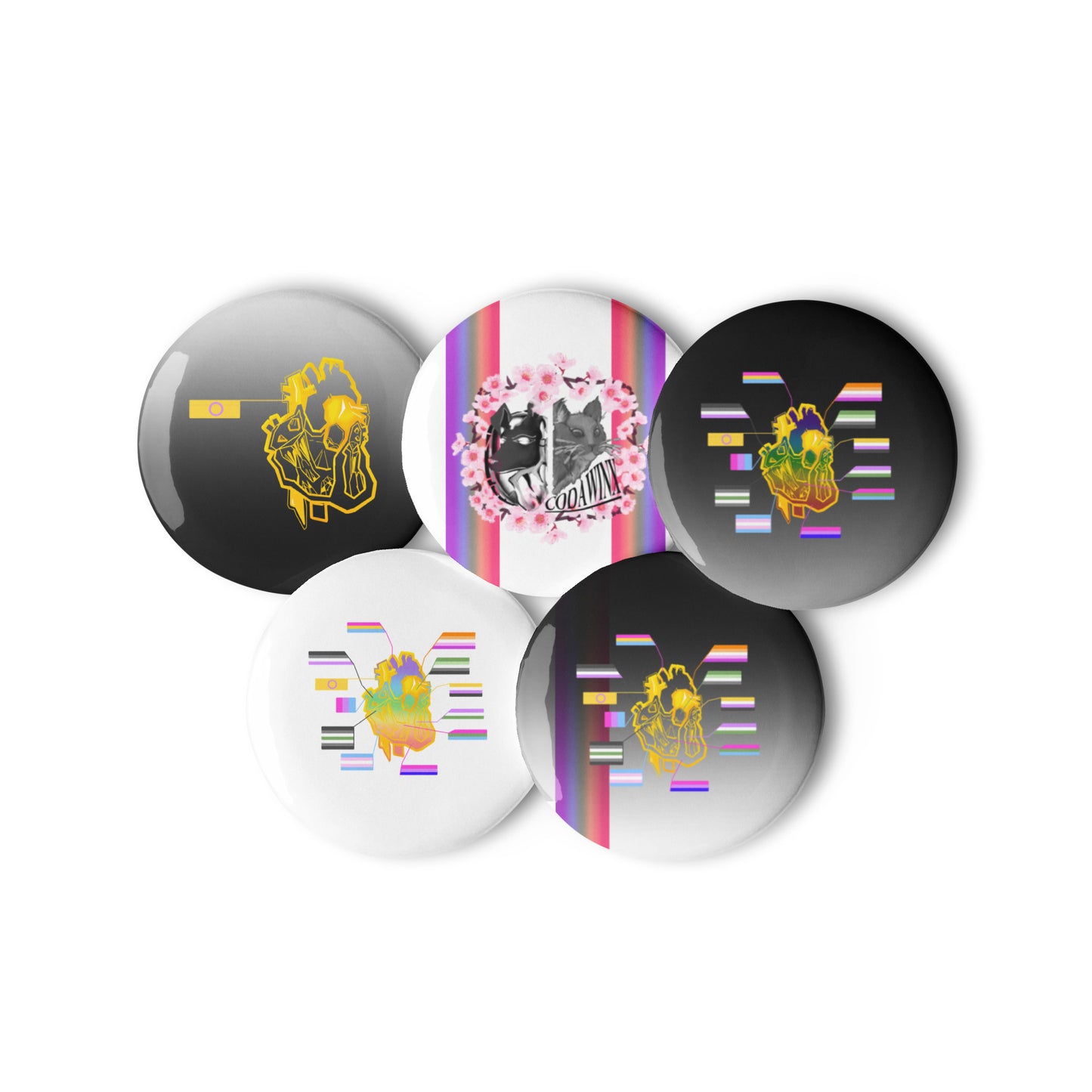 Pride Set of Pin Buttons