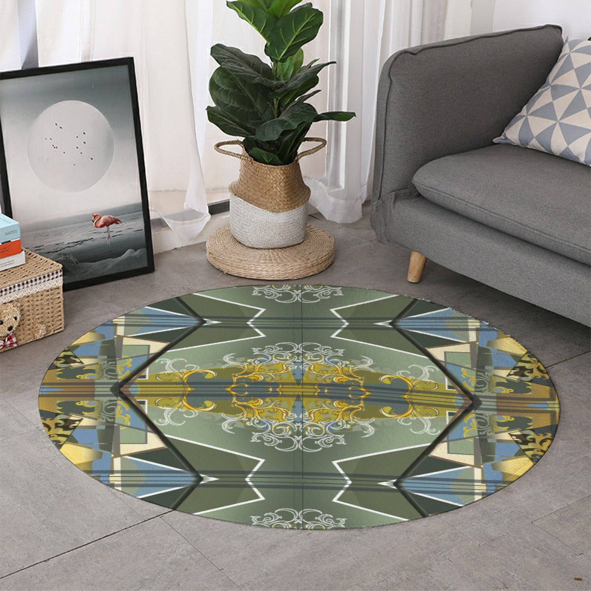 Surviving Room Up Round Floor Mat