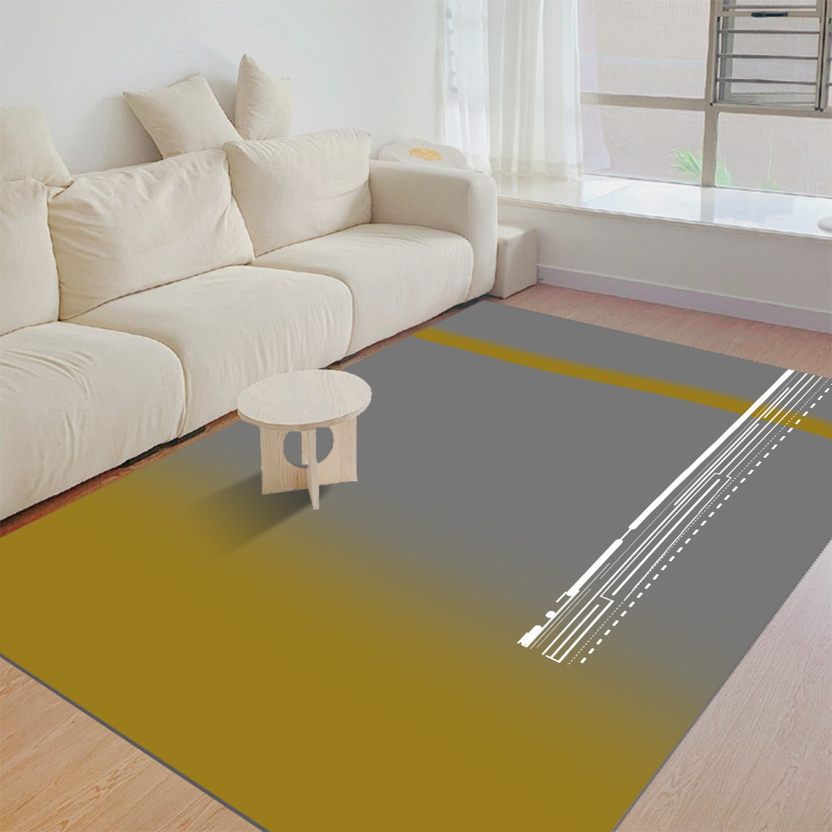 GenAbstractal Felt Floor Mat