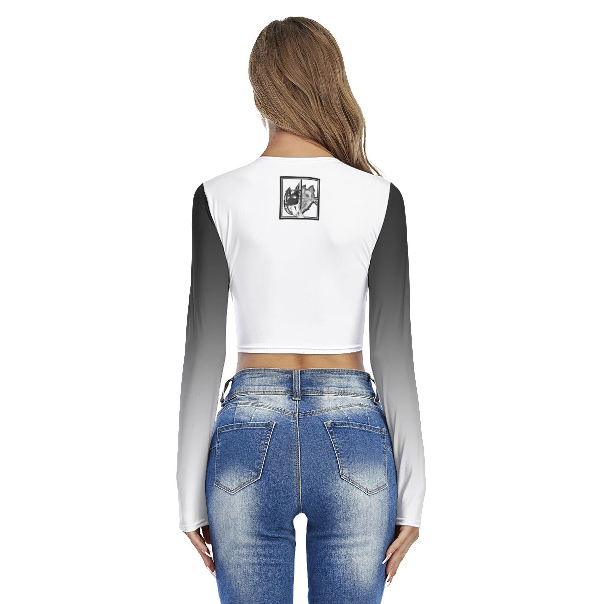 Codawinx Blossom Women’s Round Neck Crop Top T-Shirt