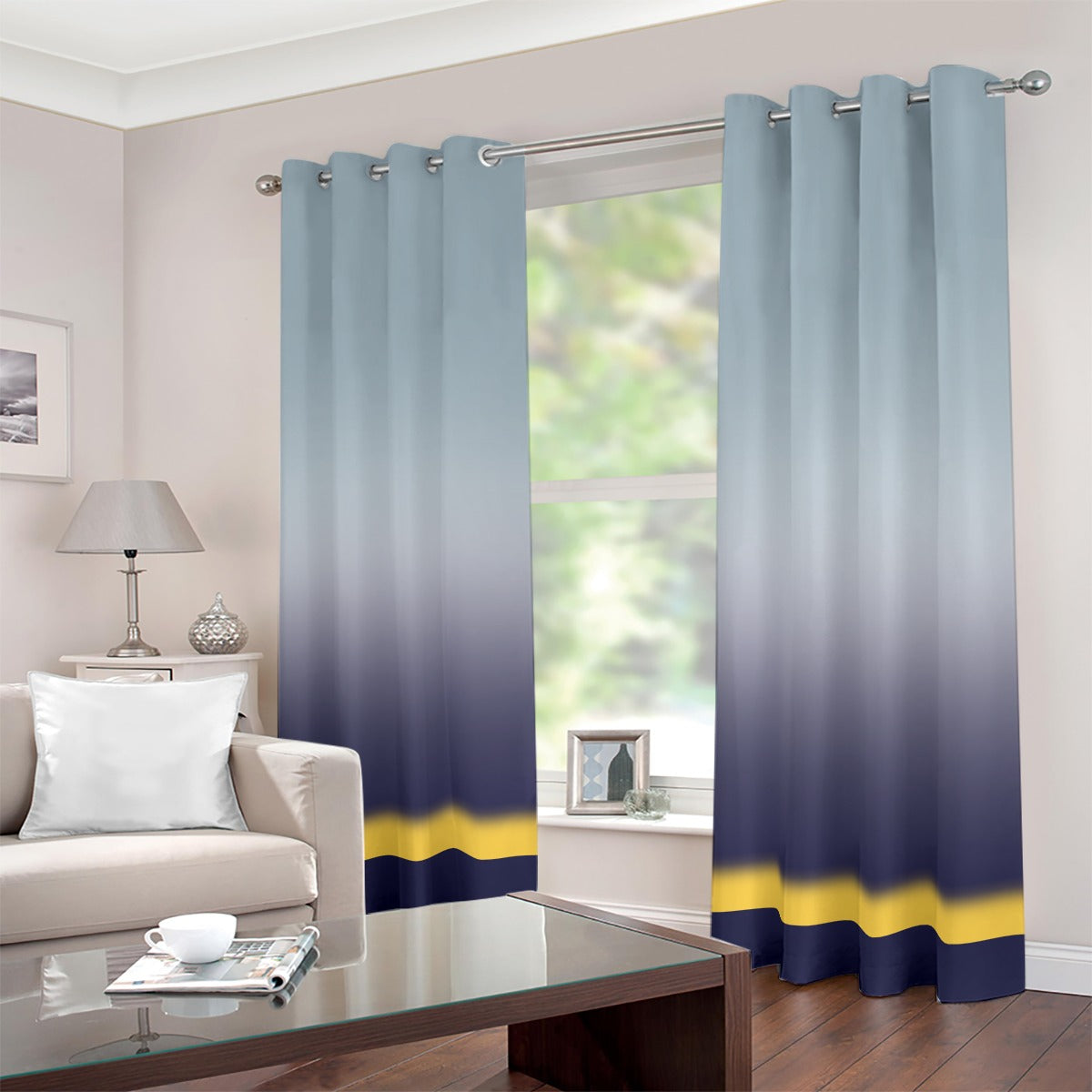 GenAbstractal Blackout Grommet Curtains