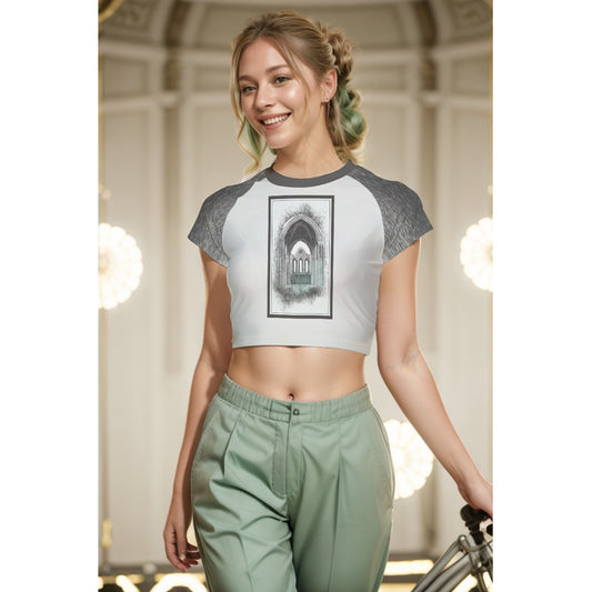 Cashel Women's Raglan Cropped T-shirt