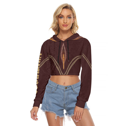 Baby Cordysteps Women's Crop Top Hoodie|Velvet