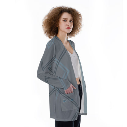 Mantisfesting Women's Patch Pocket Cardigan