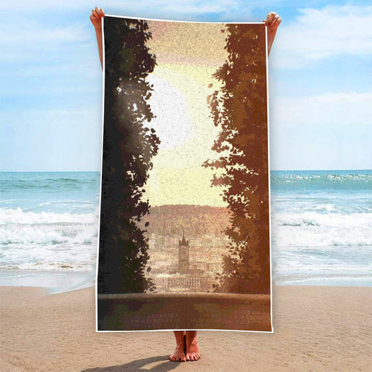 Vista de Castel Rectangular Beach Towel