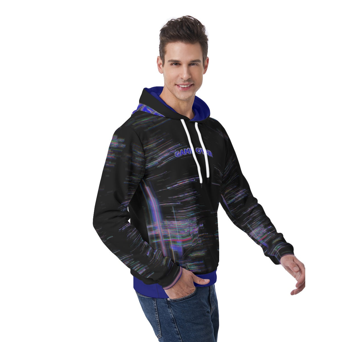 Eschersnatch Men's Hoodie With Double-side Print Hood