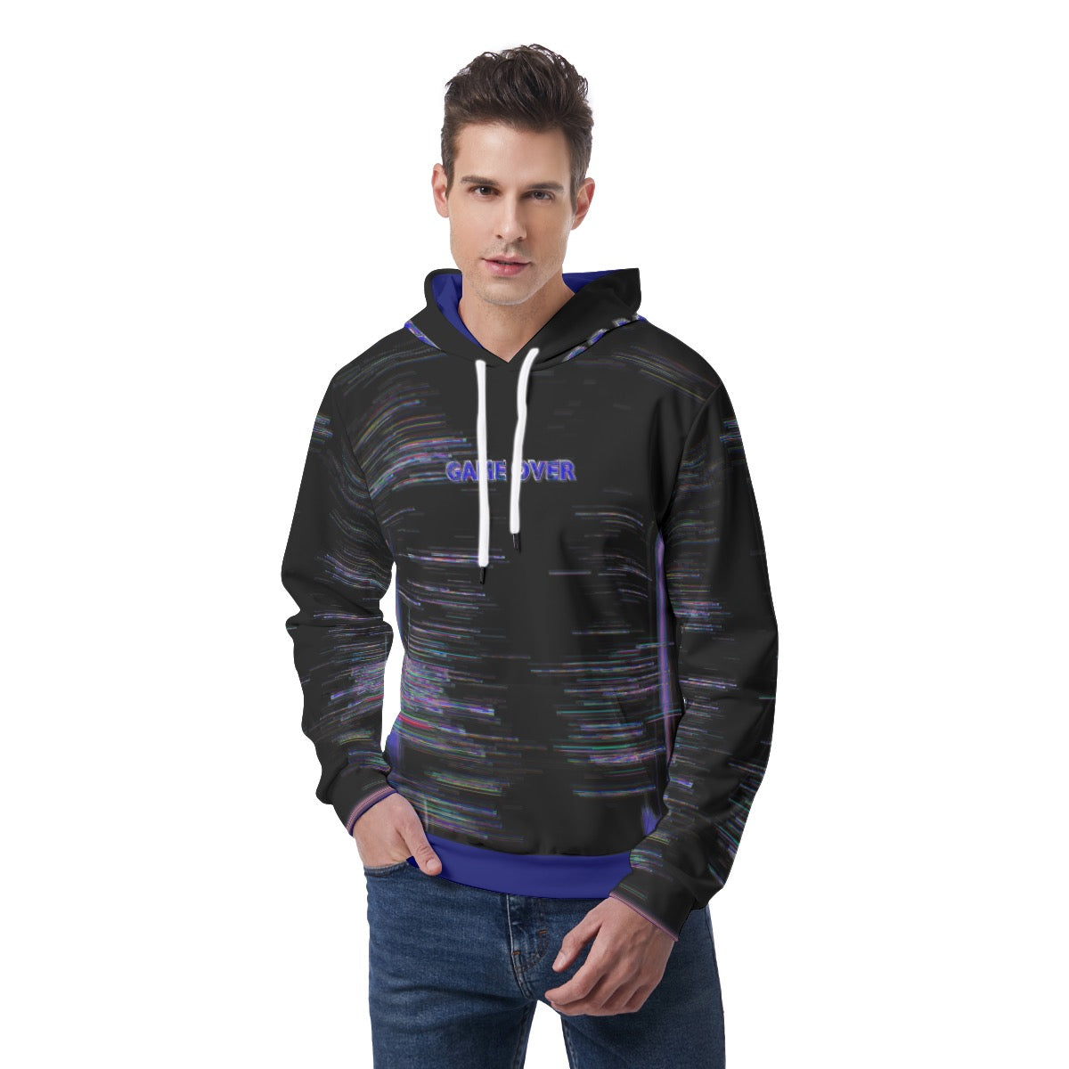 Eschersnatch Men's Hoodie With Double-side Print Hood