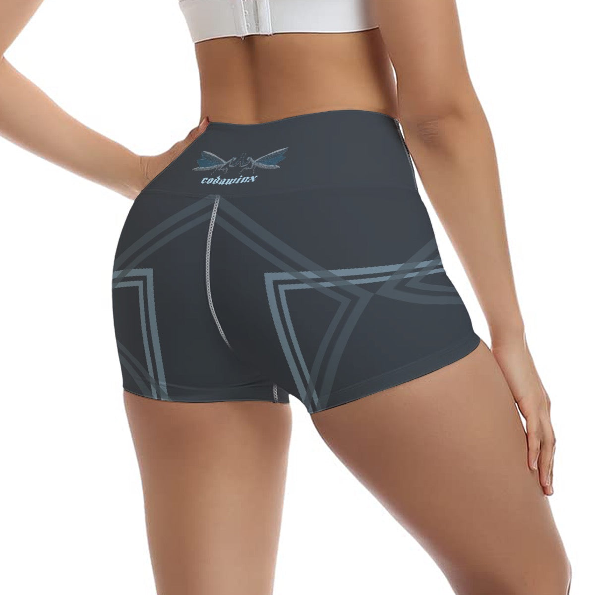 Mantisfesting Women's Ultra-Short Yoga Shorts