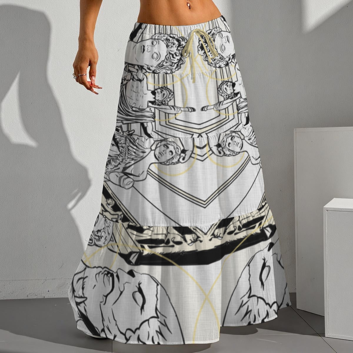 Gone Tella Maxi Ruffle Skirt