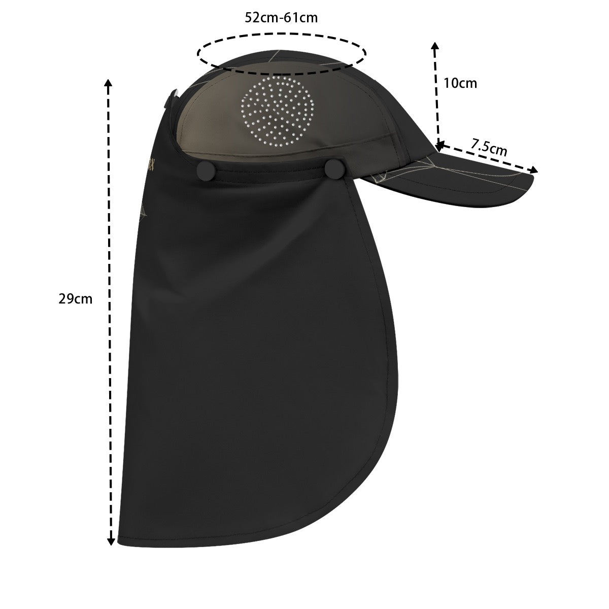 Sun Hat With Neck Flap