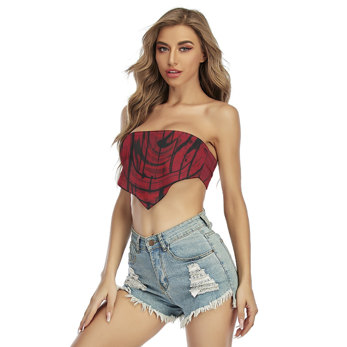 Redwink Women's Triangle Tube Top