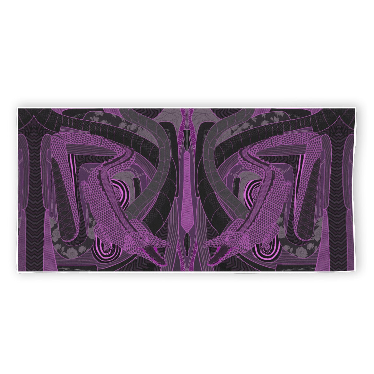 Alligator Gigers Never Heal Rectangular Beach Towel