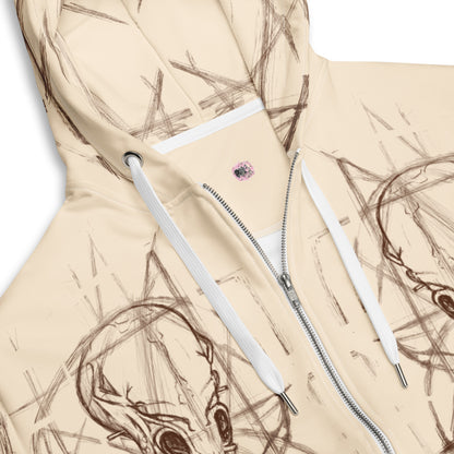 Lost Sketch Unisex Zip Hoodie