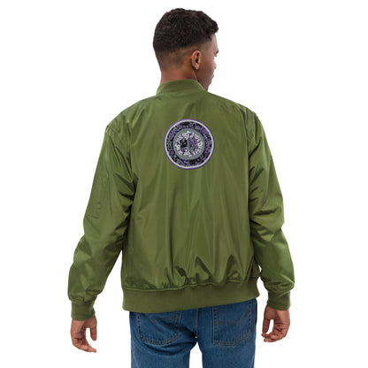 Codawinx Embroidered Blossom Logo Recycled bomber jacket