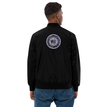 Codawinx Embroidered Blossom Logo Recycled bomber jacket