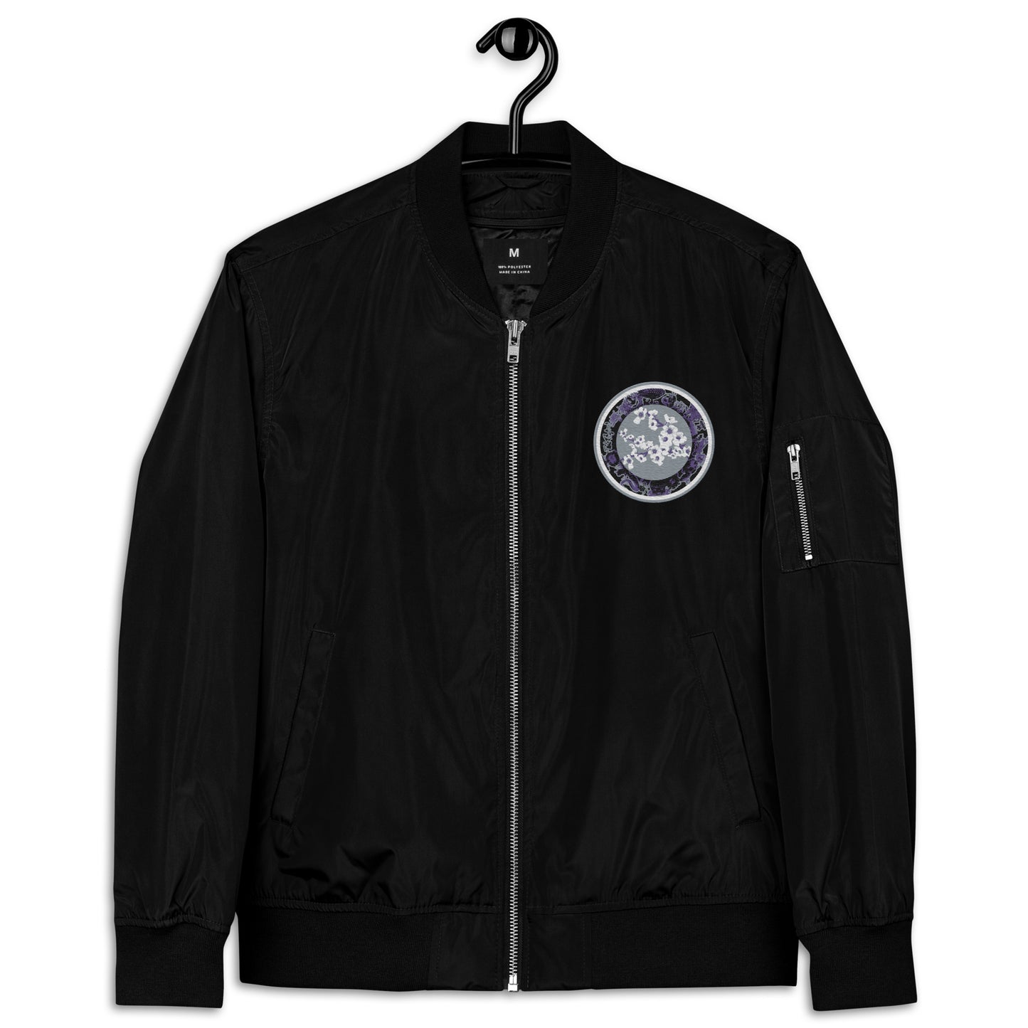 Codawinx Embroidered Blossom Logo Recycled bomber jacket