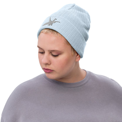 Orizuru Ribbed Knit Beanie