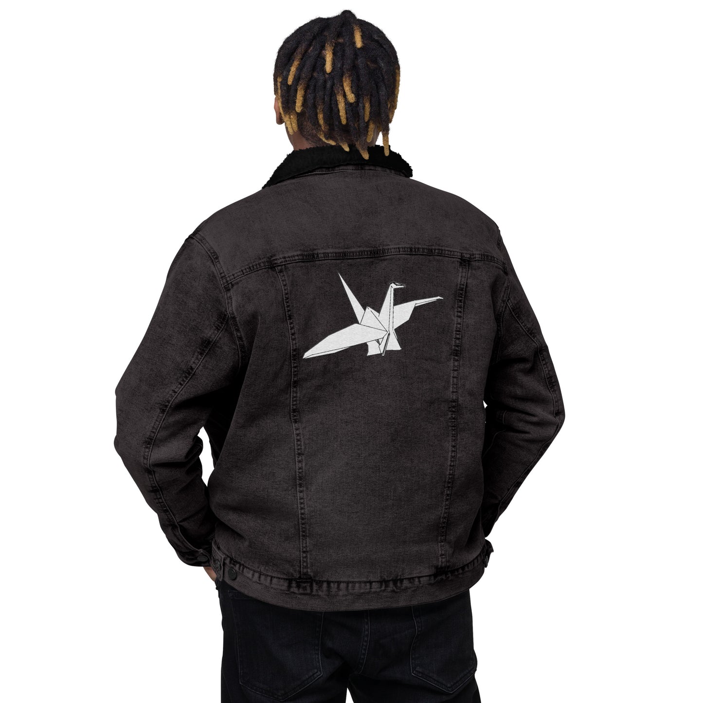 Origami Denim Sherpa Jacket