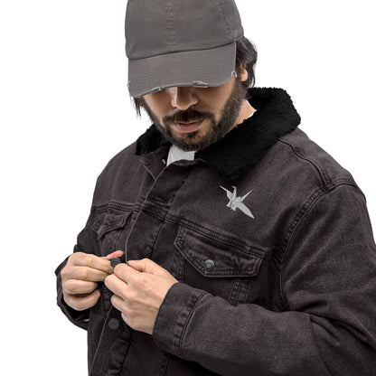 Origami Denim Sherpa Jacket