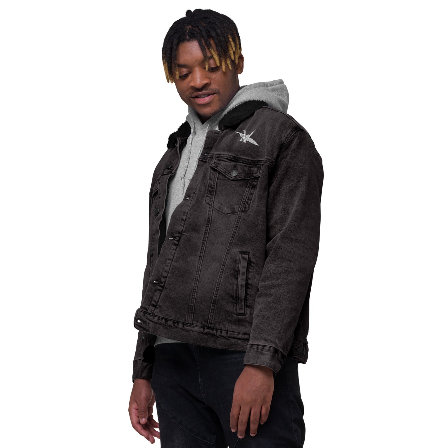 Origami Denim Sherpa Jacket