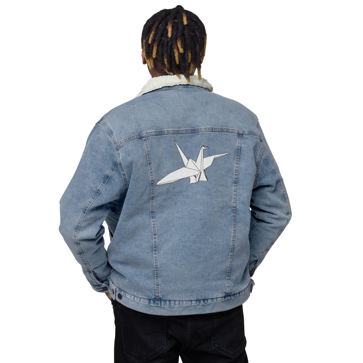 Origami Denim Sherpa Jacket