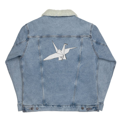 Origami Denim Sherpa Jacket