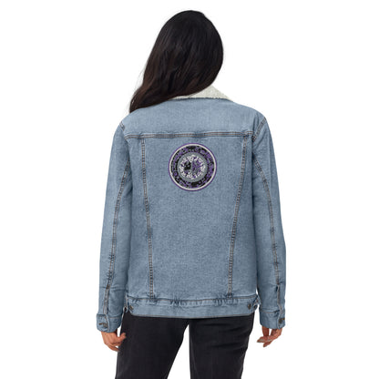 Codawinx Blossom Logo Embroidered Denim Sherpa Jacket