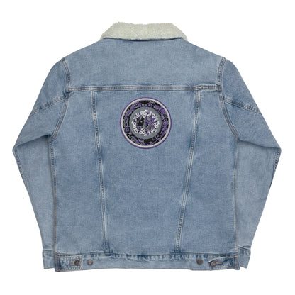 Codawinx Blossom Logo Embroidered Denim Sherpa Jacket