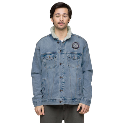 Codawinx Blossom Logo Embroidered Denim Sherpa Jacket