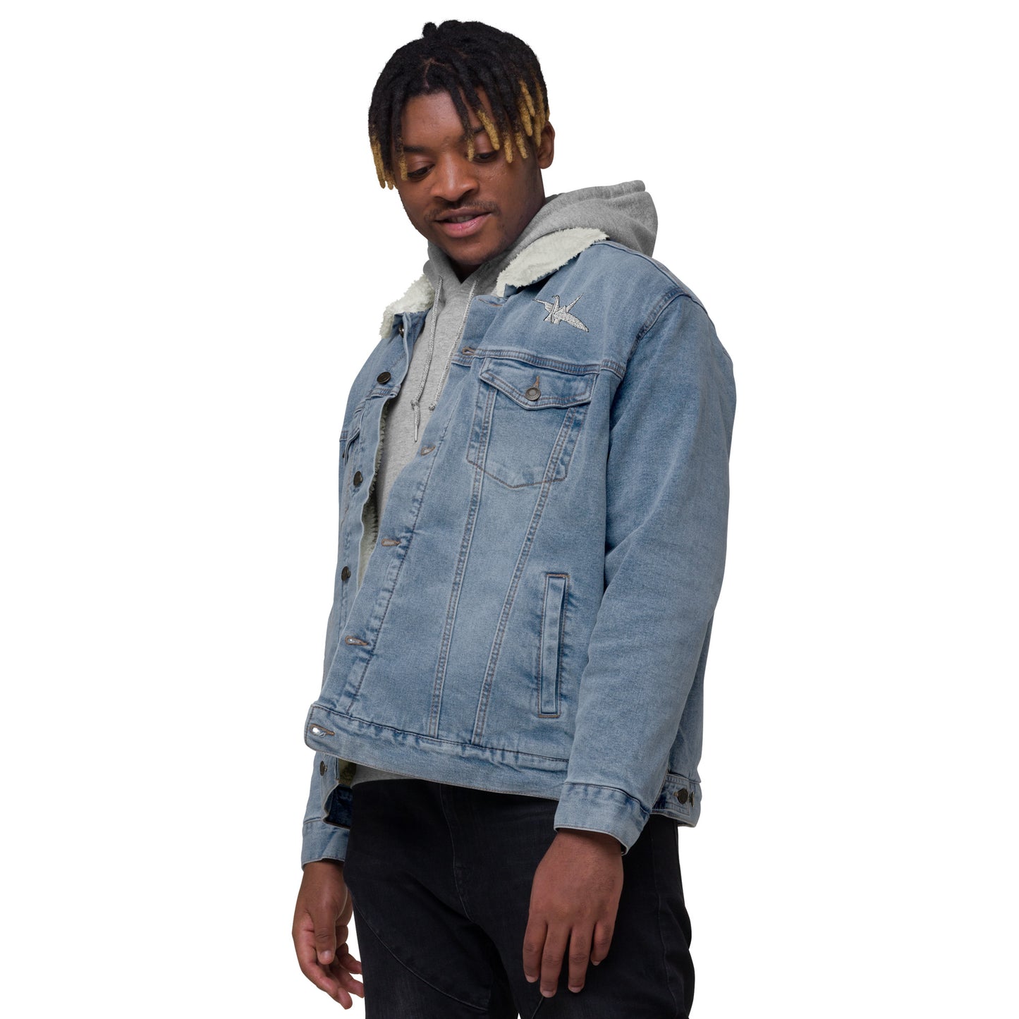 Origami Denim Sherpa Jacket