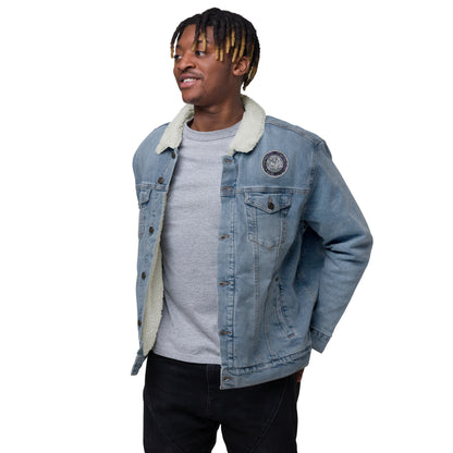 Codawinx Blossom Logo Embroidered Denim Sherpa Jacket