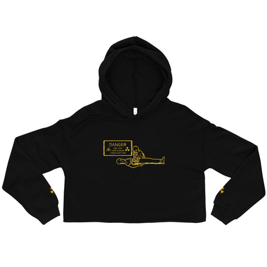 Too Hot For Human Consumption Crop Hoodie