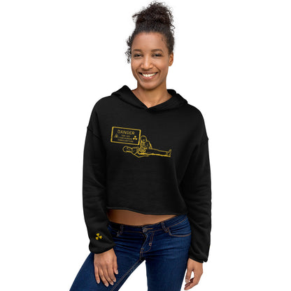 Too Hot For Human Consumption Crop Hoodie