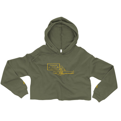 Too Hot For Human Consumption Crop Hoodie