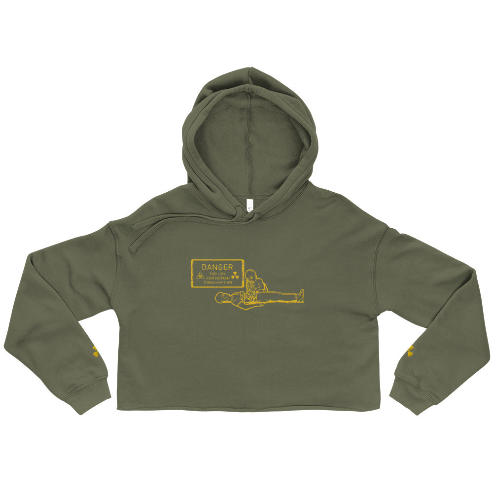 Too Hot For Human Consumption Crop Hoodie