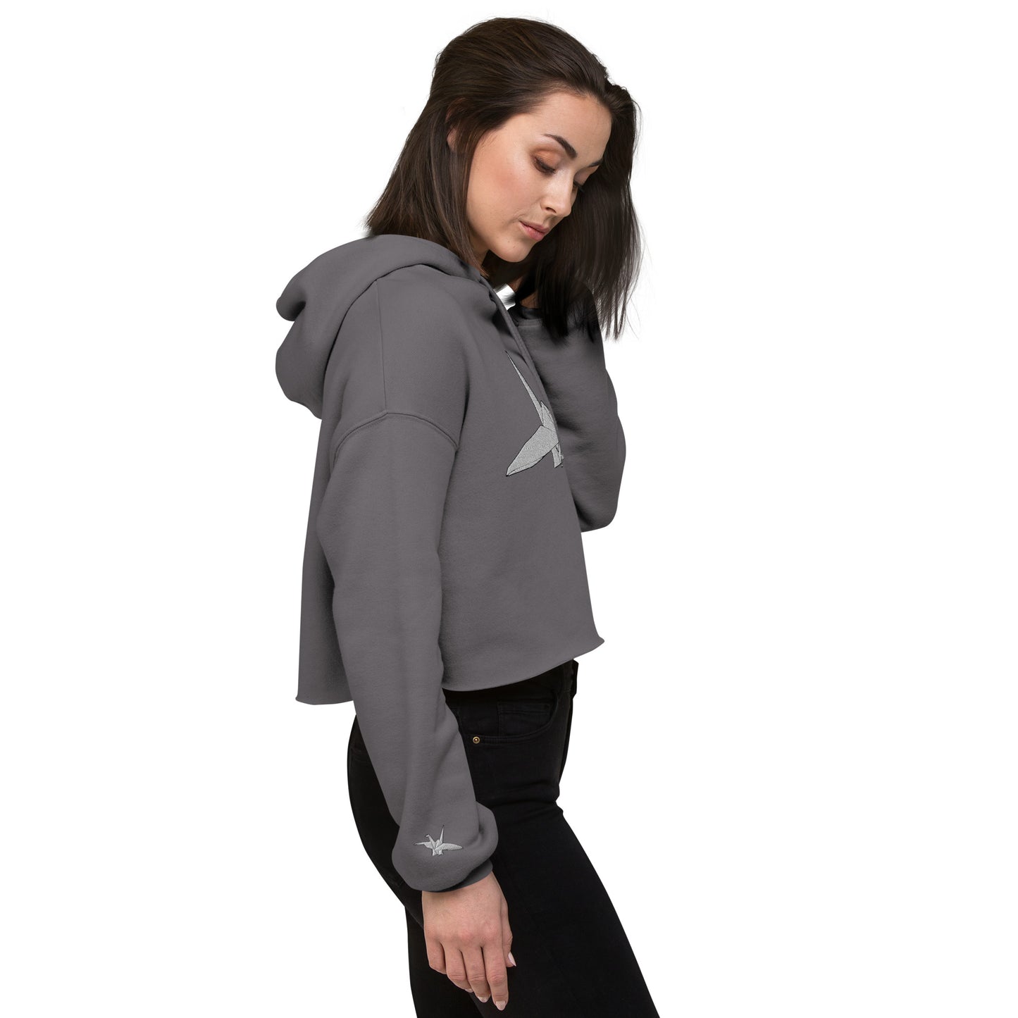 Orizuru Crop Hoodie