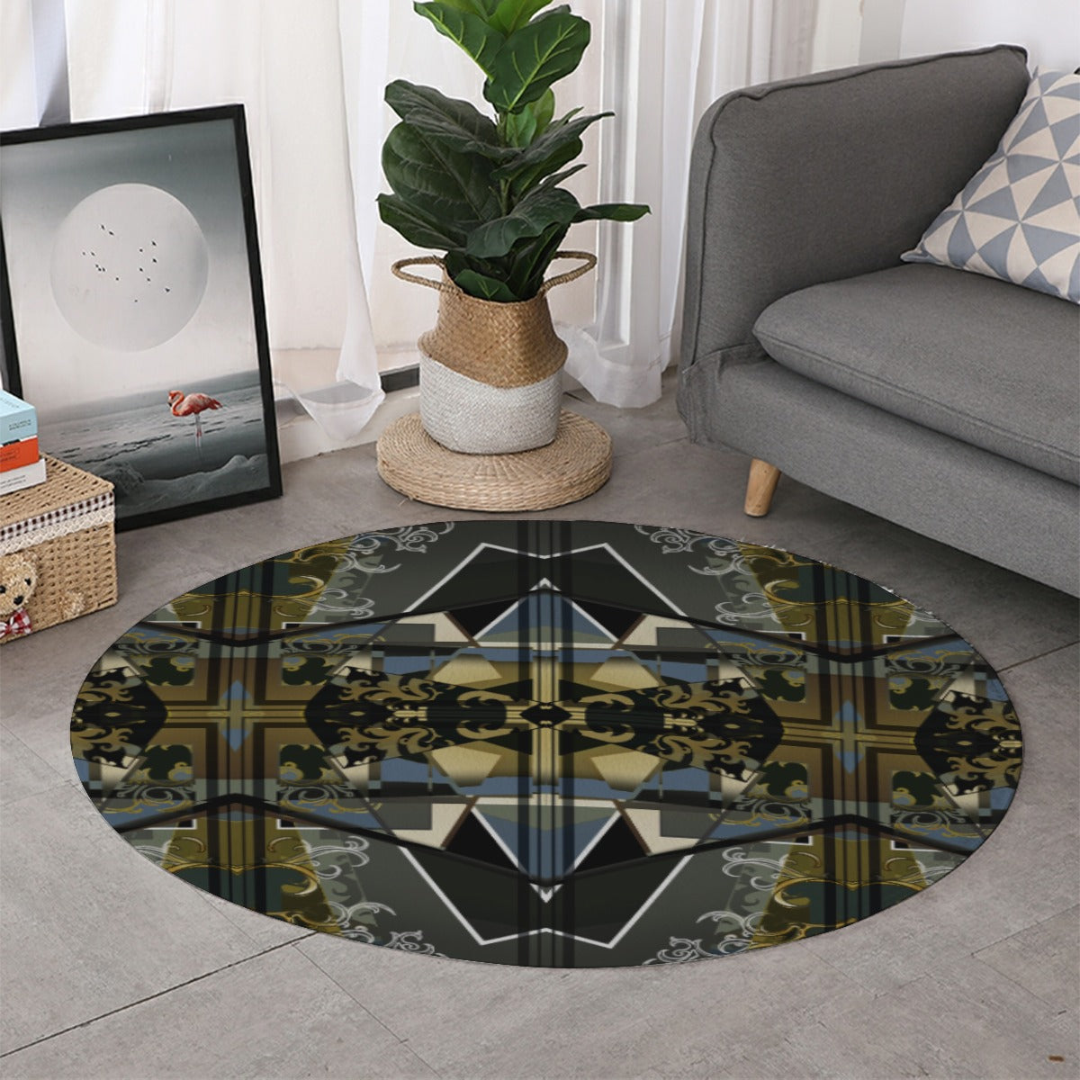 Surviving Room Round Floor Mat