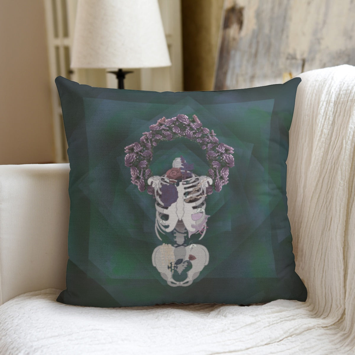 Anxiety Bloom Throw Pillow