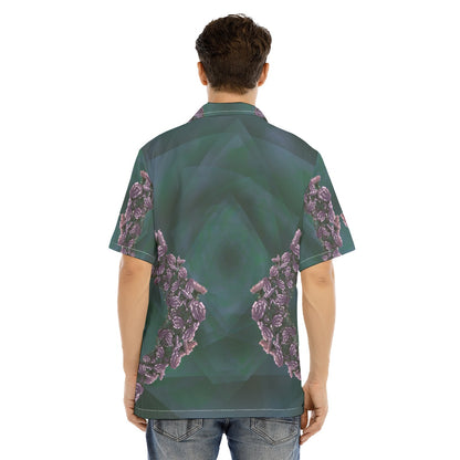 Raven Corona Hawaiian Shirt With Button Closure