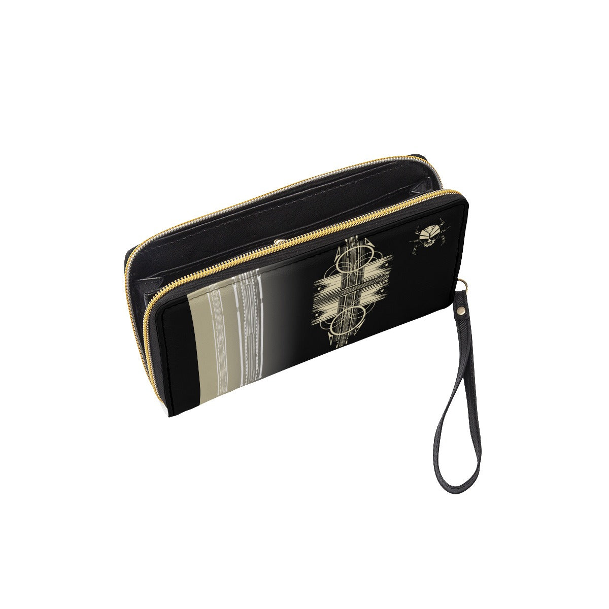 Dash City Power Lines Long Wallet With Black Hand Strap