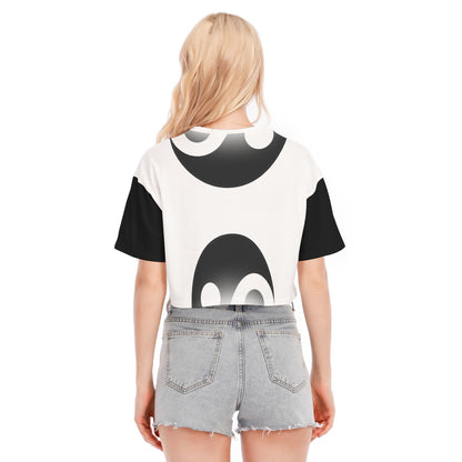 Yin Yang Girls Cropped T-shirt | 190GSM Cotton