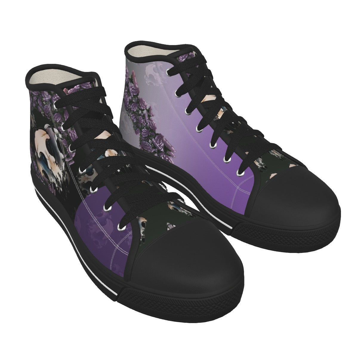 A Raven Corona Black Sole Canvas Shoes