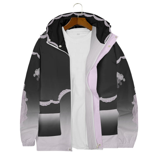 Aphrodite Women’s Windbreaker With Zipper Closure And Snap Button