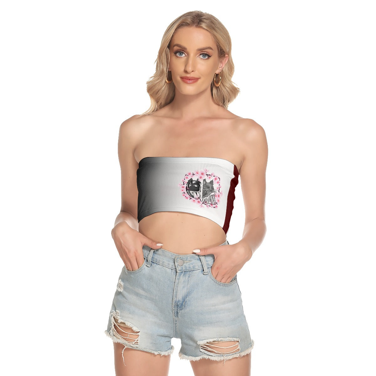 Codawinx Cherry Blossom Tube Top