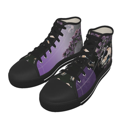 A Raven Corona Black Sole Canvas Shoes