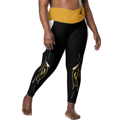 Answer My Quilly Crossover Leggings with Pockets