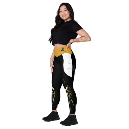 Answer My Quilly Crossover Leggings with Pockets