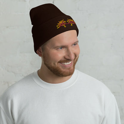 Trumphette Embroidered Cuffed Beanie Hat